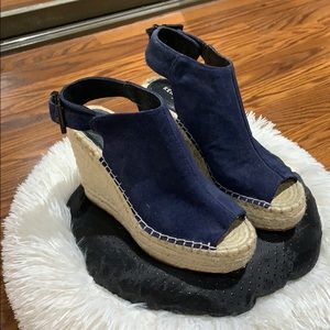 Navy espadrilles size 5
